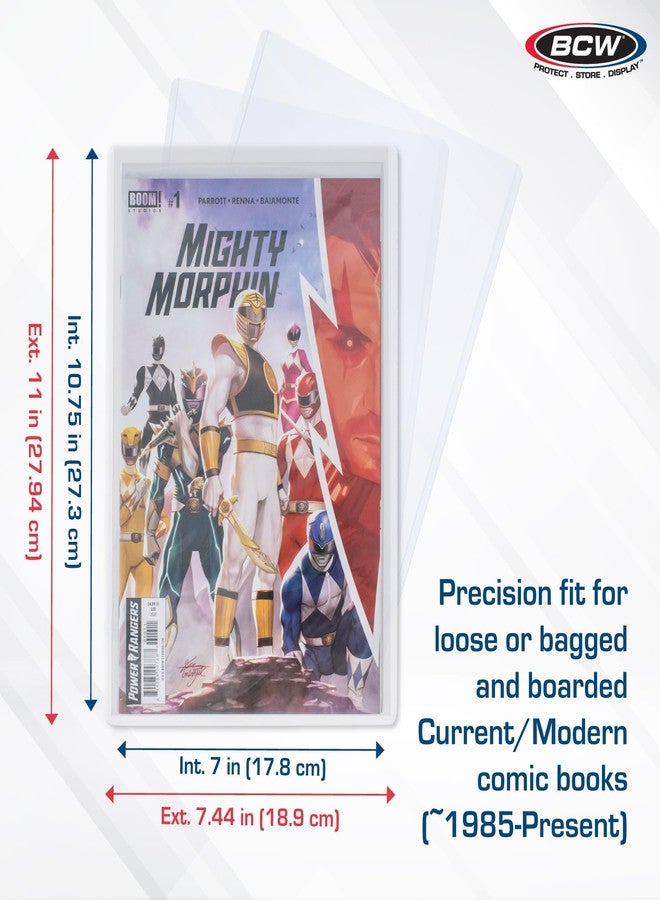 BCW Current Comic Book Top Loaders - 10 ct | Premium PVC Holders for Modern Comics | Crystal Clear Protection for Single Issues | Display, Store, Ship with Confidence | Comic Book Toploader Rigid - Image 3